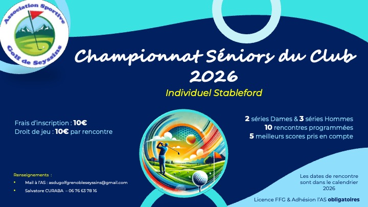Championnat Séniors du Club 2026
