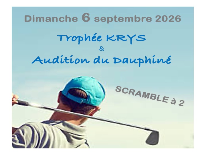 Trophée Krys - Audition du Dauphiné